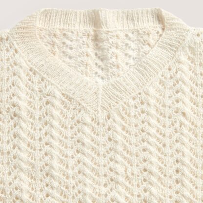 Fashion Cotton Merino Lace Solid Colours | Farbe 001 Creme – Bild 3