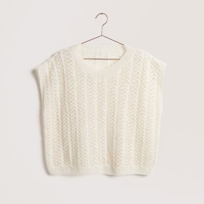 Fashion Cotton Merino Lace Solid Colours | Farbe 001 Creme – Bild 4