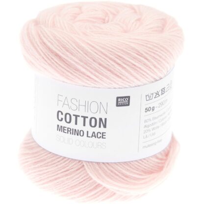 Fashion Cotton Merino Lace Solid Colours | Farbe 003 Rosa