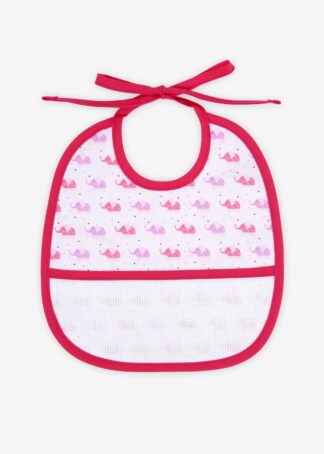 Lätzchen 3 Monate zum Besticken Elefantenmotiv | RS2672_PINK