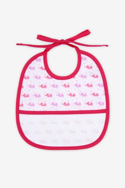 Lätzchen 3 Monate zum Besticken Elefantenmotiv | RS2672_PINK