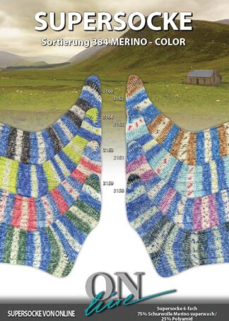 Supersocke 6-fach Sort. 384 Merino-Color | Farbe 3158
